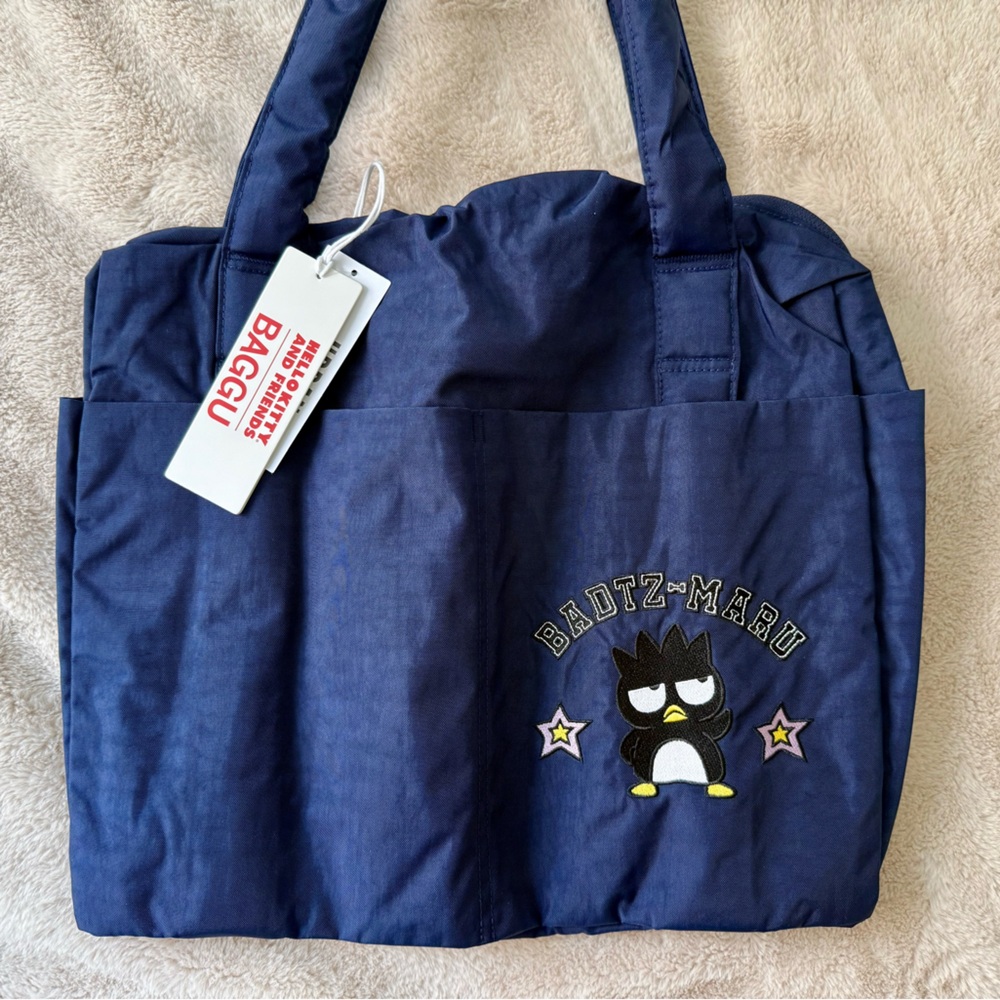 NWT BAGGU x Hello Kitty And Friends Badtz-Maru Small Cloud Carry On Bag - Picture 6 of 14